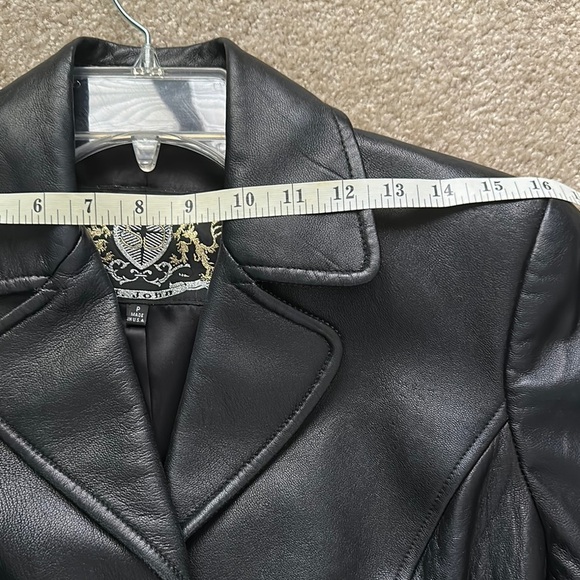 St. John Collection Embossed Soft Genuine Leather Gold Buckle Detail Women’s P - Picture 12 of 16